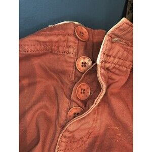 Rip Curl Men's Cargo Shorts 32" Orange Coral Wash Button Fly Button Pockets